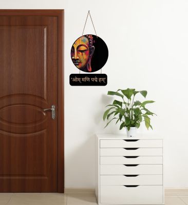 Buddha  Wall Hanging Wooden Art Decoration Item for Home  Buddha Wall Art